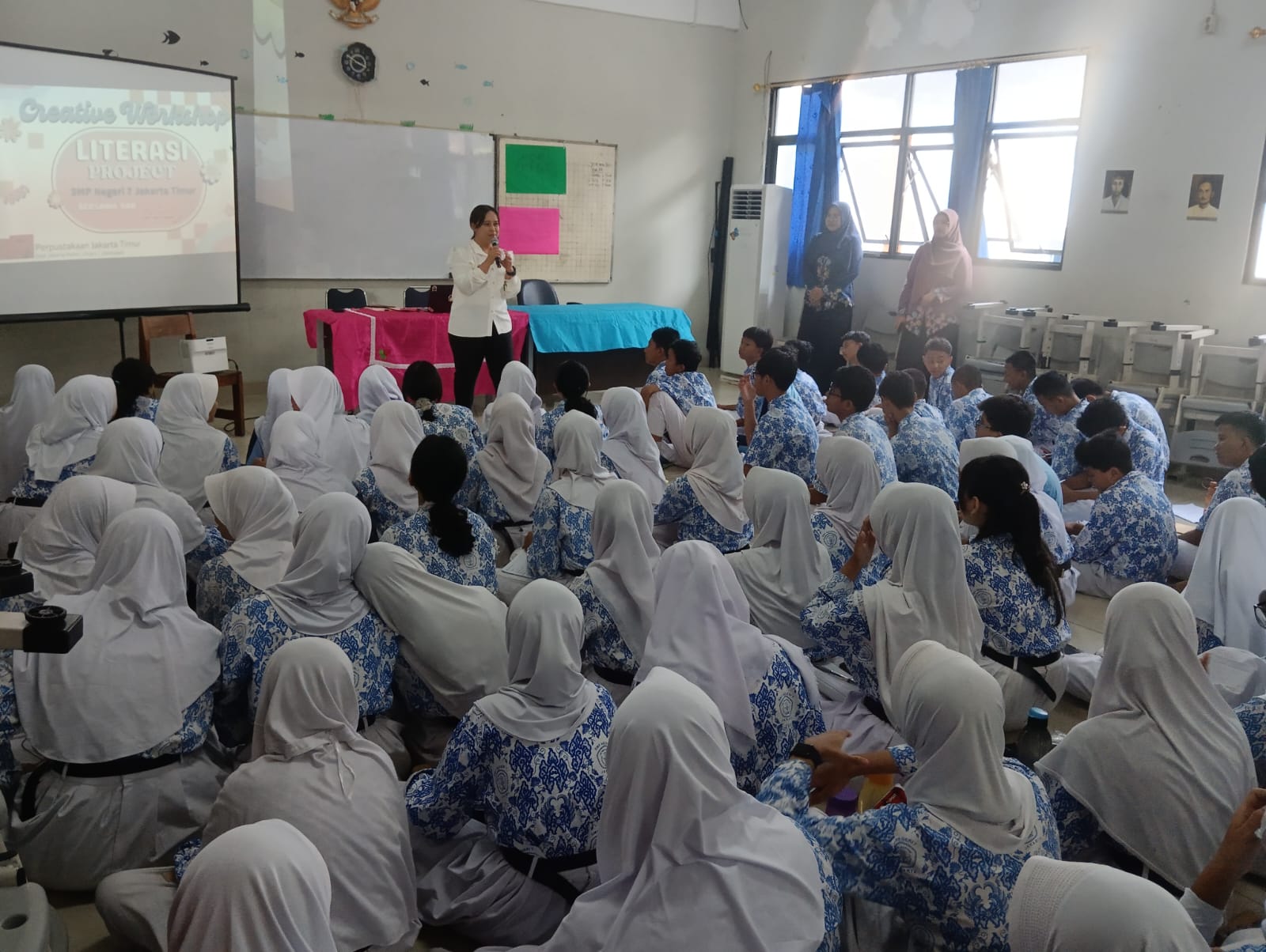 Roadshow Workshop Membaca Di SMP Negeri 7 Jakarta